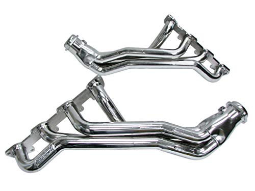 BBK 1647 1-3/4" Full Length Long Tube High Flow Performance Exhaust Headers for Dodge Hemi/Charger/Challenger/Magnum/SRT8/Chrysler 300 5.7L - Chrome Finish