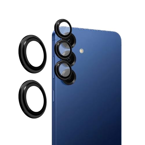 Image of amazon basics Camera Glass Lens Protector Ring for Samsung Galaxy S26 Plus 5G Case Friendly with Edge to Edge Coverage and Easy Installation (Black)