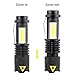 ustopfire Mini Flashlights 5 Pack Ultra Bright 300 Lumens Portable Small LED Flashlight Lantern Adjustable Focus COB Handheld Flash Light for Kids Child Camping Emergency Travel Hiking Torch Light