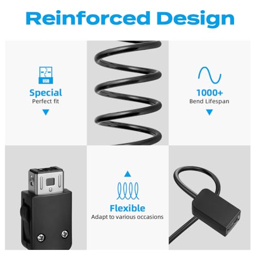 AXFEE 2 Piezas Cables de extensión Aplicabilidad con Nintendo NES Classic Mini Edition Controlador, 3 m Cables Extensibles para Wii Remoto y Wii Nunchuck Controlador, Negro - imagen 4