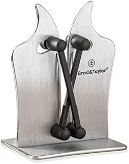 Brod & Taylor Professional Knife Sharpener Solid Stainless Steel and Austrian Tungsten Carbide