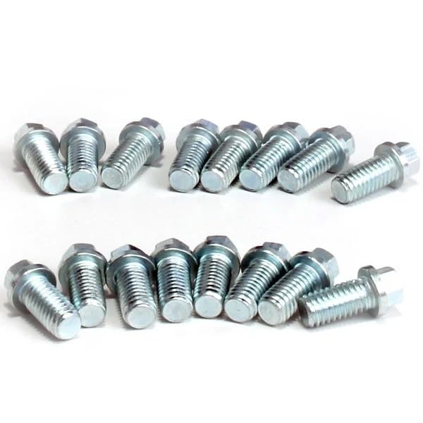 BBK 1577 Exhaust Header Bolt Kit 3/8"-16 x 3/4" - 16 Pieces - Fits SBF and SBC Engines