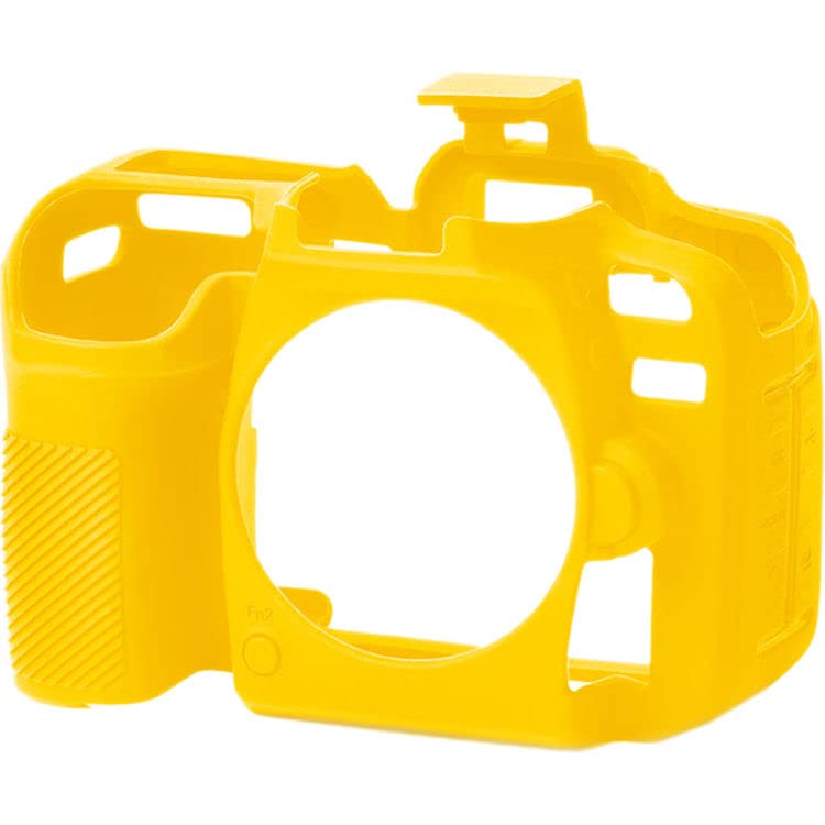 IJJAD7500 Camera Silicone Protective Body Camera Cover Compatible with Nikon D7500 Camera (Yellow), Yellow, Backpacks