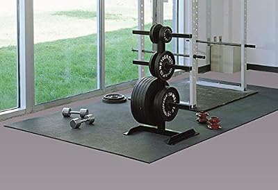 American Floor Mats Vulcanized Rubber Gym Flooring Equipment Mats 20% Red 3/4" Thick - 4' x 6'