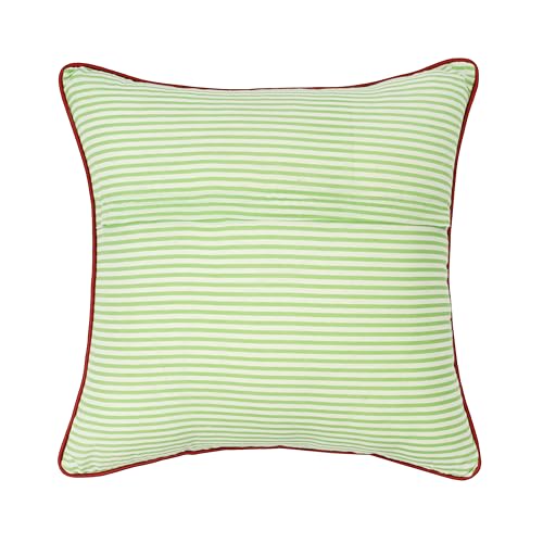 Image of Navy Blue 16x16 inch Cushion Covers Set of 5 Forest Theme Printed Cotton Cushion Covers for Sofa Decorations