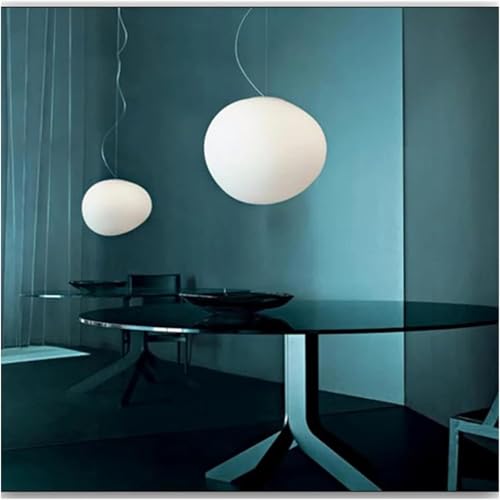 Lustres à LED en forme d'œuf en verre suspendus - 3
