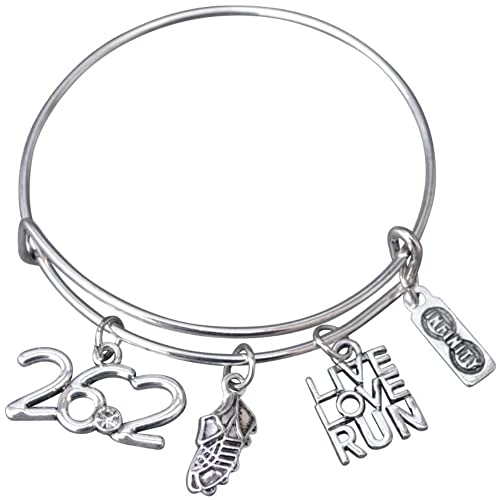 Image of Infinity Collection Running Gifts- Runner Bracelet, Running Jewelry, Adjustable Running Charm Bracelet- Perfect Cross Country, Track, Marathon Gifts