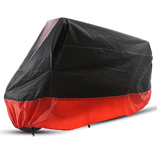 Funda para Motocicleta, Motocicleta ciclomotor Scooter Cubierta Completa Respirable Polvo al Aire Libre Lluvia Protector UV Cubierta...