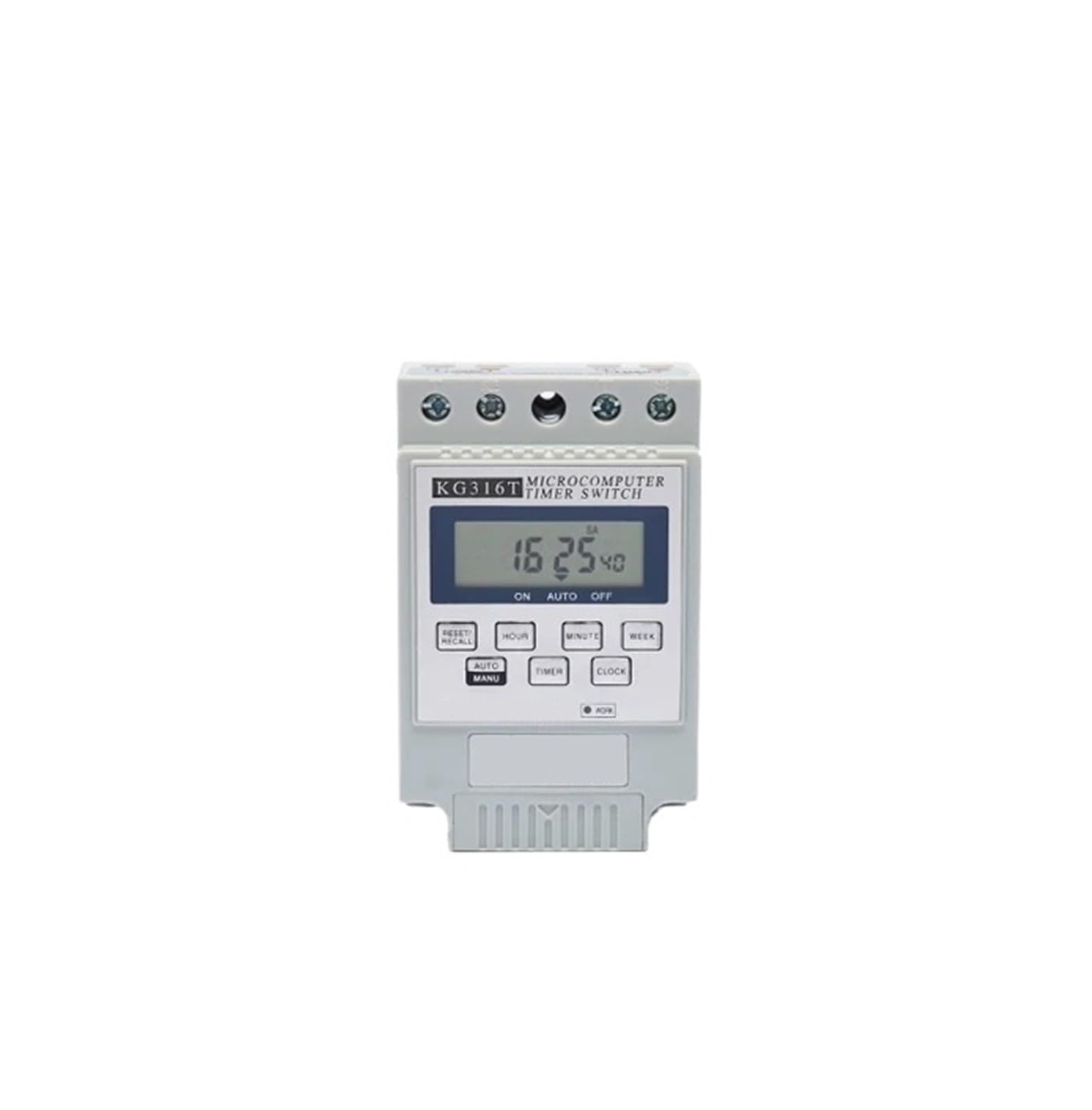 Temporizador programable de 24 V/12 V, Temporizador Digital con 10 Tiempos de Encendido y Apagado por día, Rango de Ajuste de Tiempo: 1 min-168 h(White 12V)
