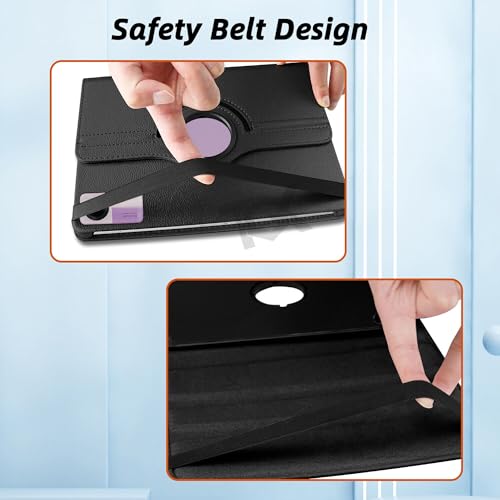 Image of TGK Rotating Cover for Redmi Pad SE 11 inch 360 Degree Leather Flip Case (Black)