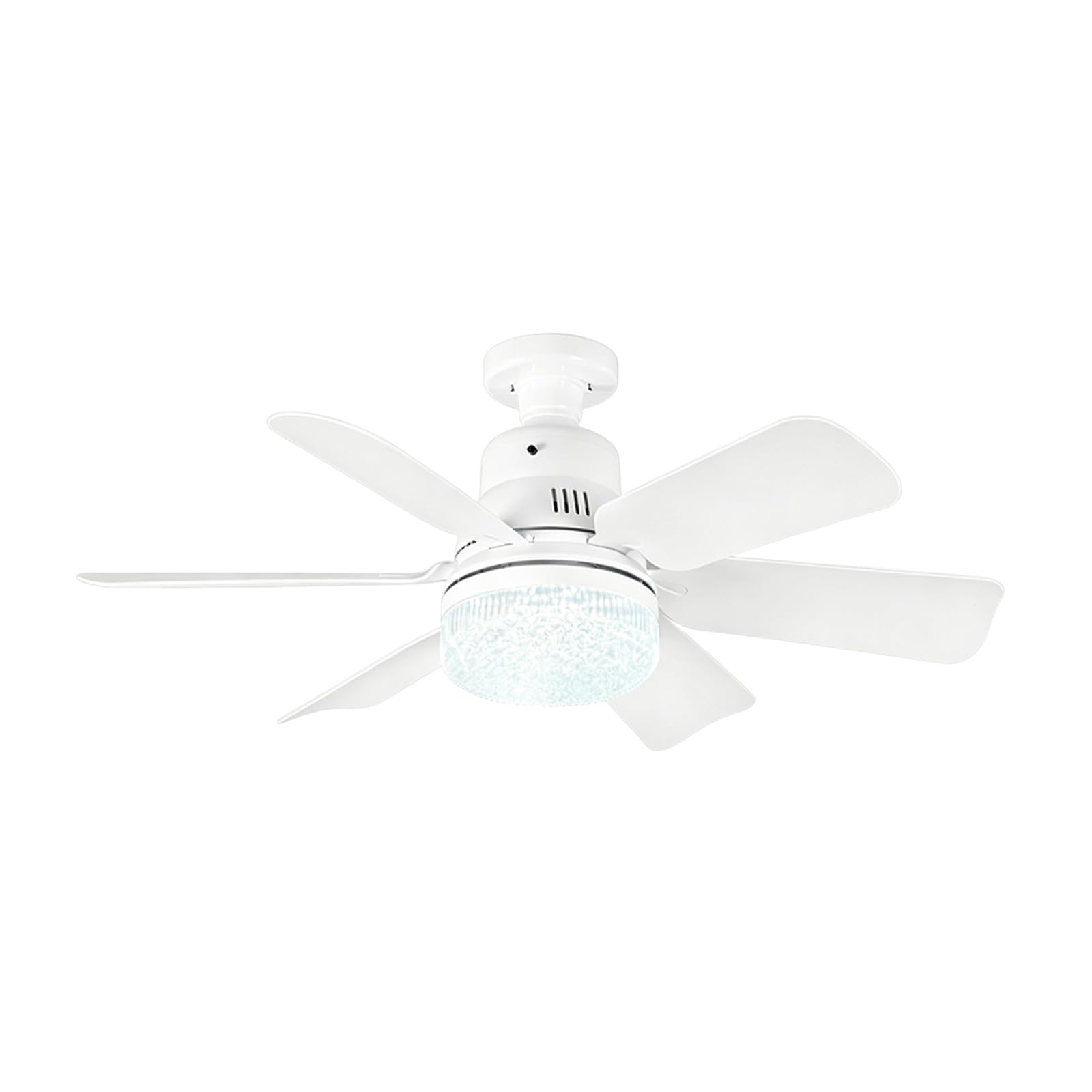 E27 Fan Light,3 Color Dimmable Silent LED Ceiling Lamp