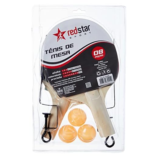 Kit Tenis De Mesa Red Star 2 Raq. + 3 Bolas + Rede E Suporte