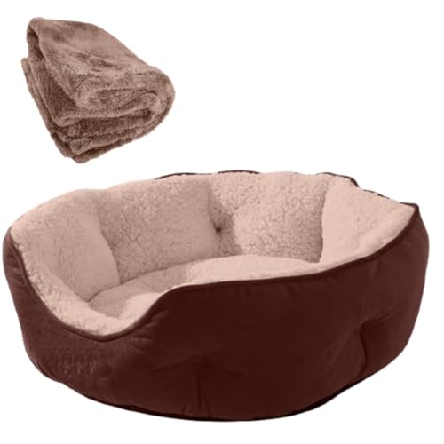 Image of DRILLY Premium Fur Washable Dog /cat Bed with Blanket for Small |Medium | Large | Extra Large | XXL |XXXL |4XL Size Dogs | Cats | Puppy |pet | Rabbit | Persian cat | Indoor cat (4XL)