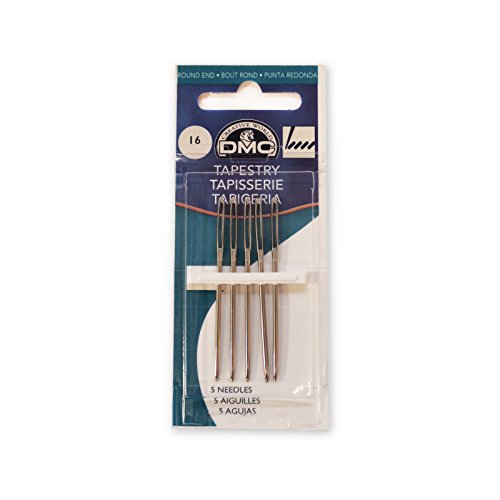 Image of DMC 1767-16 Tapestry Hand Needles, 5-Pack, Size 16