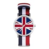 Vafogehu British Flag Wrist Watches,Men and Women Fashion Minimalist Watch