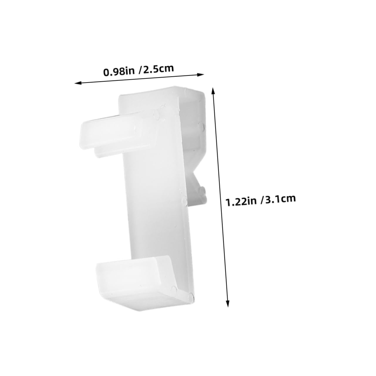 Cabilock 20pcs Plastic Blind Clips for Horizontal Window Blinds Valance Holder Retainer Accessories Easy Installation Design for Light Blocking and Enhanced Privacy