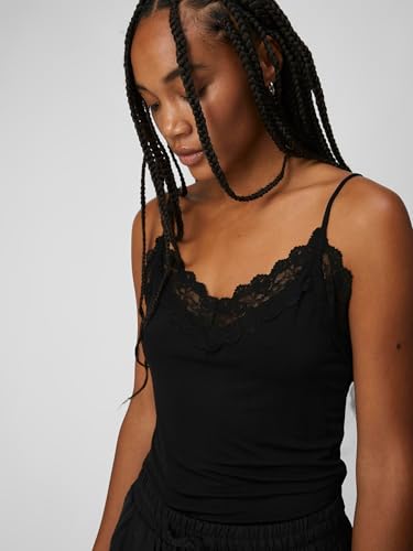Top Object Objleena New Lace Singlet Noos elástico para evitar transparencias y roces 6