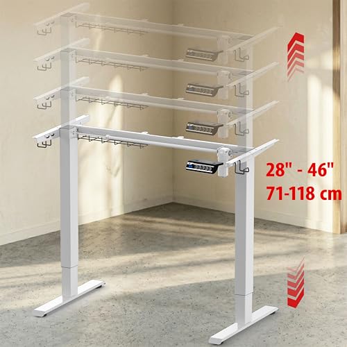 SHW Electric Height Adjustable Standing Desk Frame for 40"~72" Table Tops - image 6