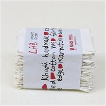 Khadi Papers - Handmade Business Card Size (5cm x 8cm) Paper - White - 150 GSM - 100 Sheets