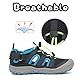 Mishansha Kinder Sandalen Jungen Tiefes Schwarz Blau Gr.30