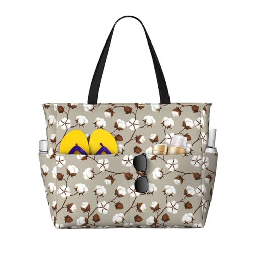 Large Beach Bags Water-resistant Sandproof cotton tree Cute