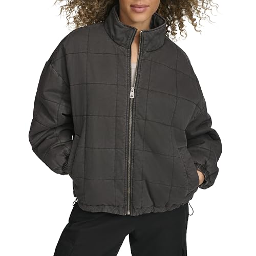 Levi's Women's Box Quilted Cotton Jacket, Charcoal, X-Large by Levi's - Image 6