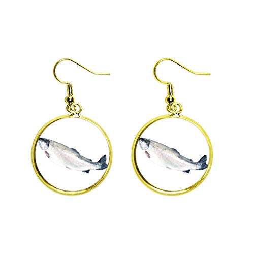 Pendiente de gota de oro para mujer con acabado pulido espejo de alta calidad
