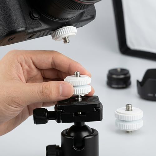 Image of 2Pcs High Strength 1 / 4Inch-20 Male to 1 / 4Inch-20 Male Thread Adapter for Lighting Stand Tripod Video Equipment Photography Accessory