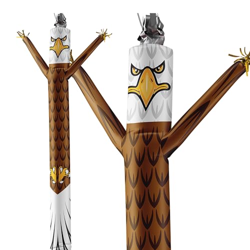 LookOurWay Air Dancers Inflatable Tube Man Attachment - 20 Feet Tall Wacky Waving Inflatable Dancing Tube Guy for Business Promotion - Blower Not Included - Mascot Character Animal Themed - Eagle