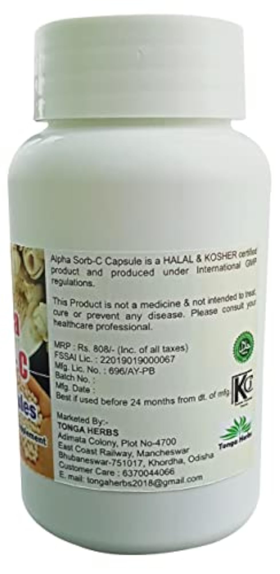 Alpha SORB - C Capsules, 60 Capsules