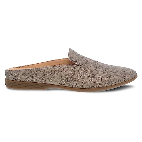 Image of Dansko Lexie Slip-On Mules for Women - Comfortable Flat Shoes with Arch Support - Versatile Casual to Dressy Footwear - Lightweight Rubber Outsole