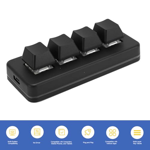Teclado Mecánico Yoidesu Yoidesupi1m8texuh Bluetooth USB miniatura 5
