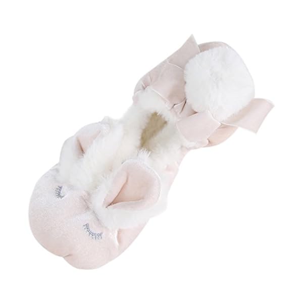 Home Slipper Women's Fuzzy Animal Fashion Ballerina Flat Indoor House Non-slip Slippers