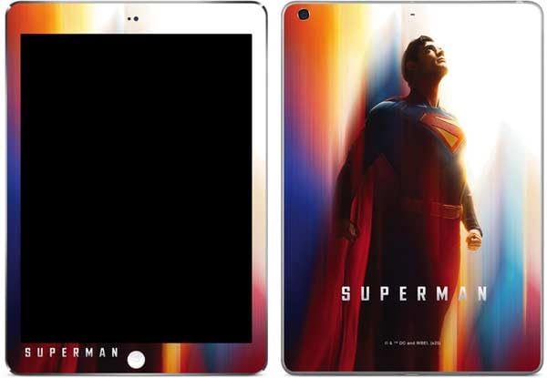Skinit Decal Tablet Skin Compatible with iPad Air - Officially Licensed Superman 2025 Man of Steel Ascension Heroic Glow Design
