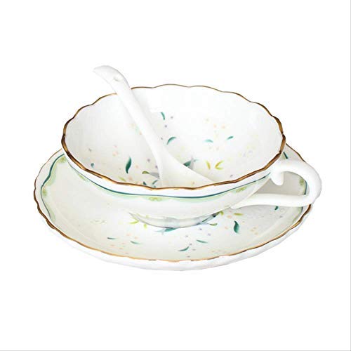Zestaw filiżanek do kawy po turecku ceramiczne filiżanki do herbaty kwiatowej i zestawy ze spodkami mała łyżka prosta Vintage Taza Ceramica królewska filiżanka do herbaty, filiżanka