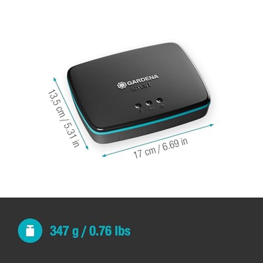 Gardena smart Gateway: Urządzenie przyłączeniowe do wszystkich produktów Gardena, podłączenie do routera za pomocą kabla LAN lub Wi-Fi, sterowanie z bezpłatnej aplikacji Gardena smart (19005-20)