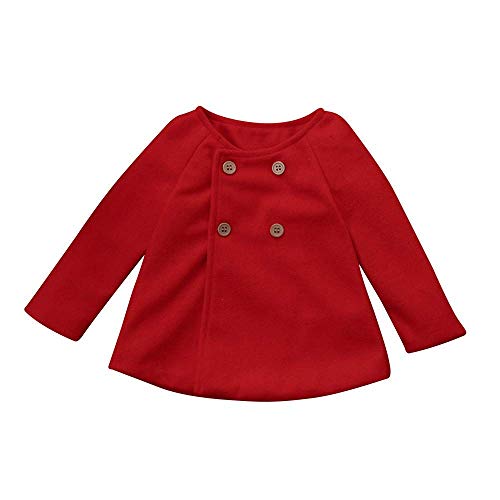 XFGLCK Toddler Baby Girls Coats Cloak Button Jacket Outerwear Fall Winter Clothes2