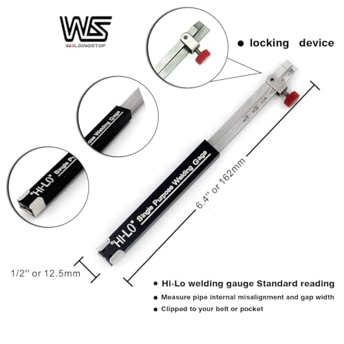 Hi Lo Gauge Hi-Lo Internal Welding Gage Single Purpose In Inch Stainless Steel