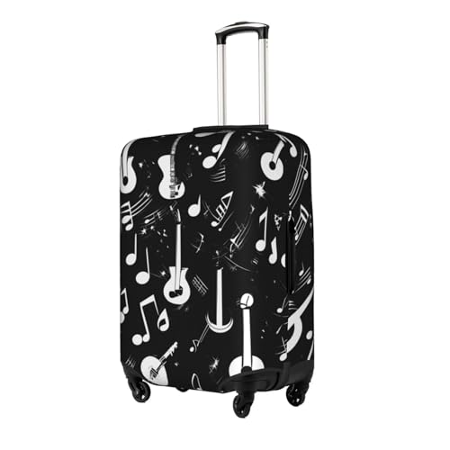 Music Symbols Love Printed luggage cover, luggage protection cover, wear-resistant luggage cover2