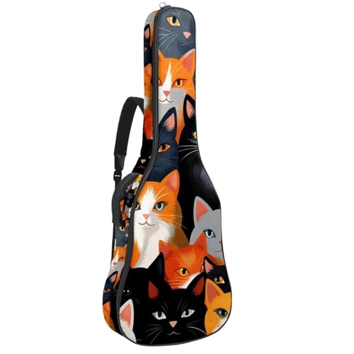 Sac pour guitare acoustique de 101,6 cm à 106,7 cm étanche multicolore