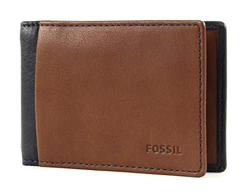 Fossil Peněženka Ward Money Clip Bifold hnědá Dollarclip peněženka peněženka peněženka peněženka peněženka spona na peníze