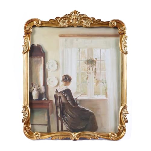 Image of Vintage Picure Frame 10x12 Antique Victorian Gold Bronze Wall Decor