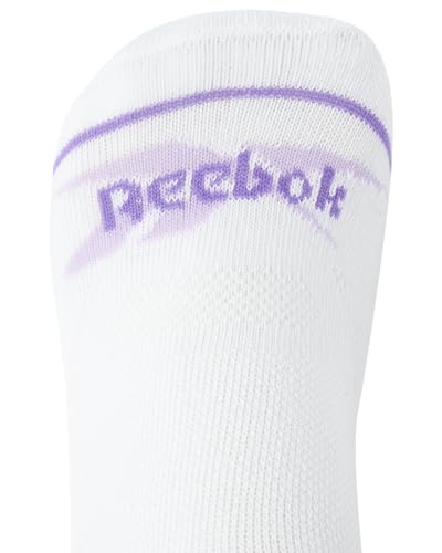 Image of Reebok Womens No Show Socks - 12 Pack Low Cut Ankle Socks for Women - Womens Cushioned Athletic Sock (Sizes 4-10), Size 4-10, Pure White Multi