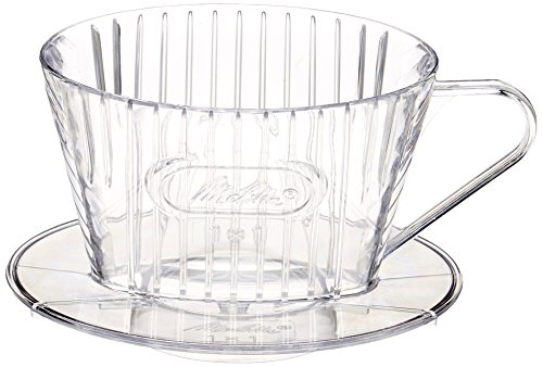 メリタ Melitta コーヒー ドリッパー 日本製 計量スプーン付き プラスチック製 1~2杯用 クリア コーヒーフィルターシリーズ SF-M1×1