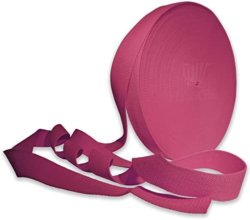 25mm Heavy Duty Webbing Belt Strap Upholstery Webbing Cotton Blend 1 Inch Webbing for Bag Straps Rucksack Backpacks Luggage Bag Strap Cargo Strapping Belts (Purple - 25mm - 1 Meter)
