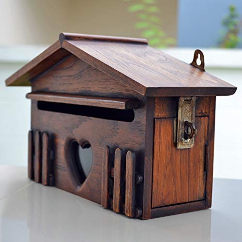 Boîte aux lettres en bois - Boîte à suggestions étanche à la pluie