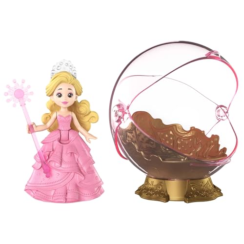 Mattel Universal Wicked Partie 2 -Coffret Glinda et sa Bulle avec véhicule et Petite poupée Glinda au Look emblématique inspiré du Film, JFM25