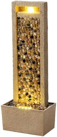 Teamson Home Fontaine de Jardin Haute Effet Riviere Cascade exter...