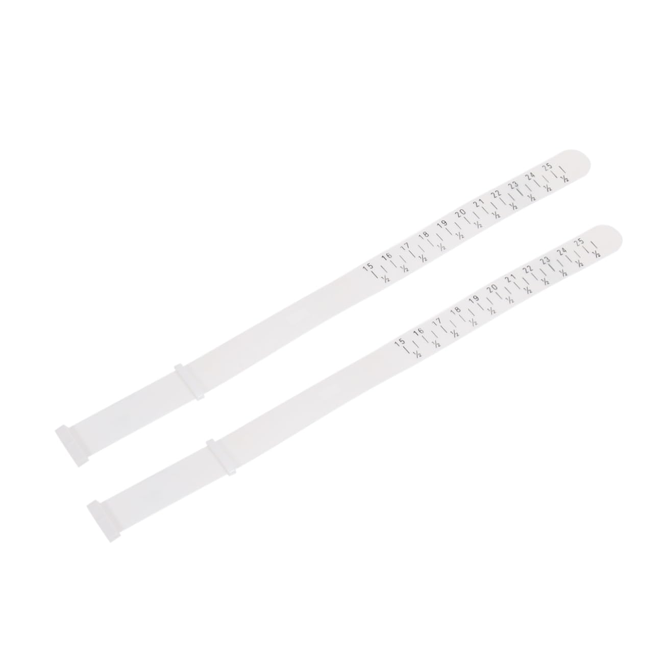 Beatifufu Accurate Bracelet Size Measure Tool 2pcs Bracelet Bangle Gauge White Jewelry Wrist