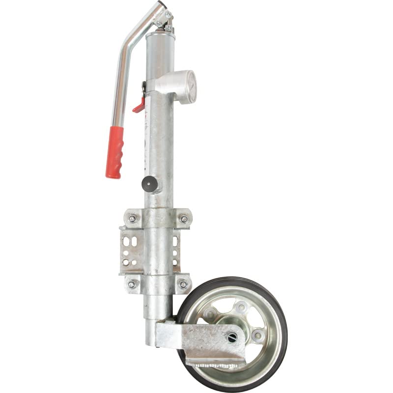mb-m® 906542 Hydraulik Stützrad PKW Anhänger Schwerlast 600 kg Stützlast mit Stützlastanzeige